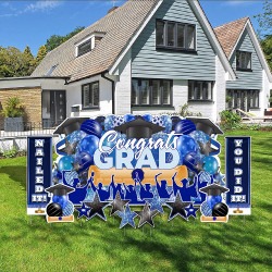 Graduation Yard Art - Blue