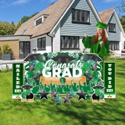 Graduation Yard Art - Green