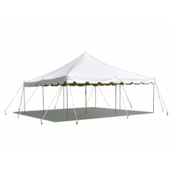 20' x 20' White Pole Tent