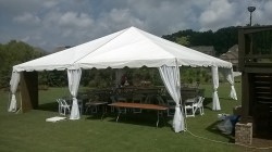 30' x 30' White Frame Tent