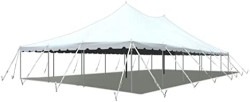 30' x 60' White Pole Tent