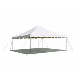 15x15 White Pole Tent